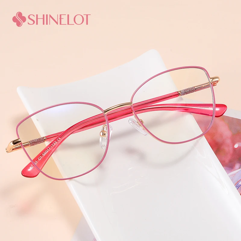 

82157 Kids Blue Light Blocking Eyeglasses Reading Party Glasses Metal Frame Girl Boy Children Birthday Eyewear
