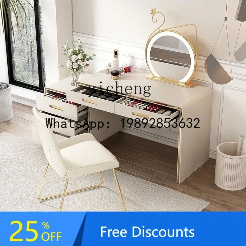 

computer desk desktop modern simple desk home office against the wall