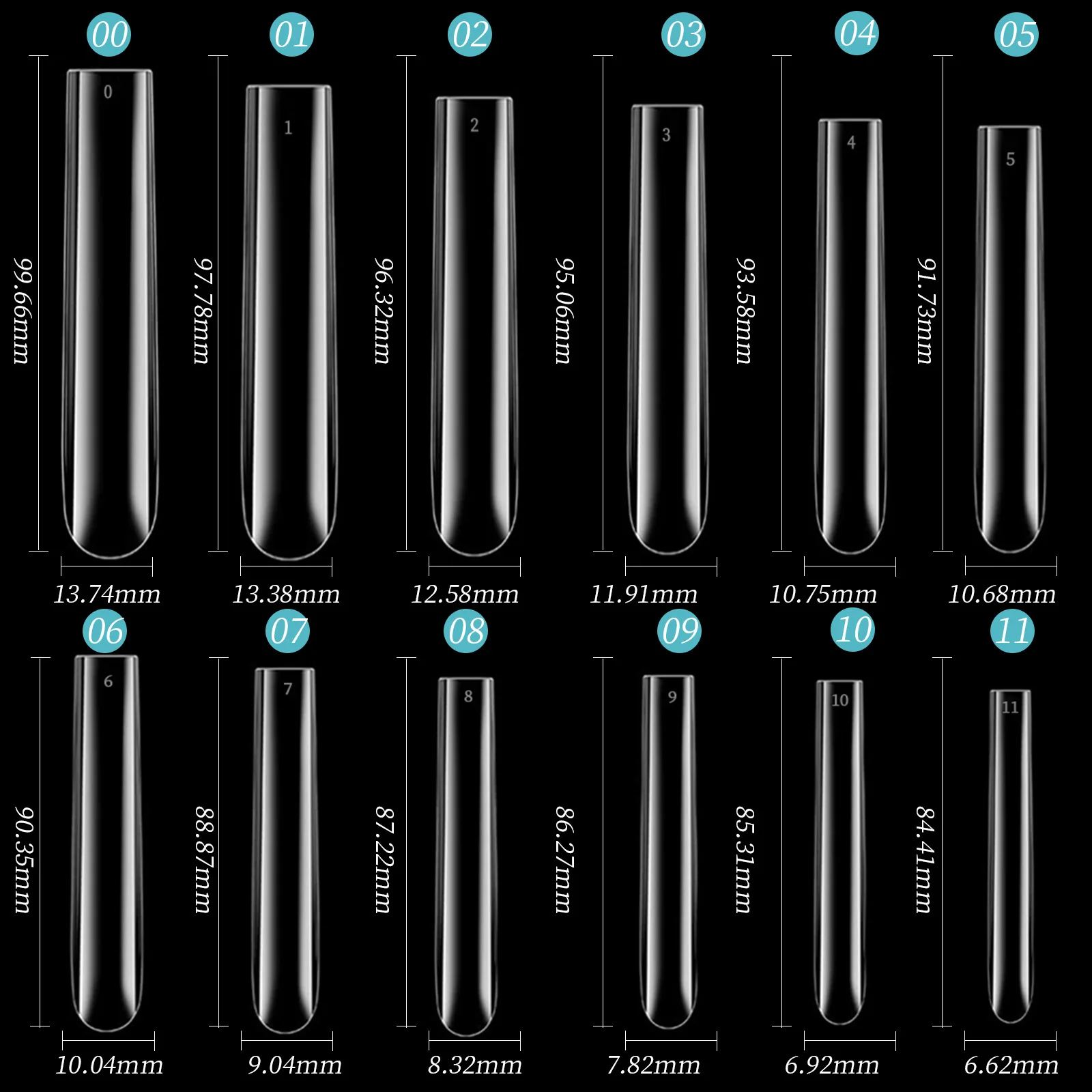 

Ультра-длинные прямоугольные типсы для ногтей, 60 шт., полное покрытие, накладные ногти, инструменты для дизайна ногтей увеличенной длины, легко носить, не требуется клеем