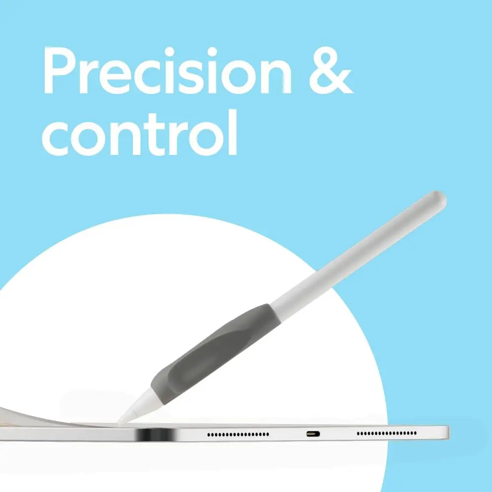 Ergonomic Pen Grip Holder Anti-Slip Silicone Silicone Pencil Sleeve Stylus Grip Case for Apple Pencil 1st 2nd Gen USB‑C Pro - view 3