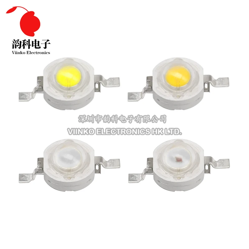 10pcs 1W 3W 5W High Power LED Chip Lamp Bulbs SMD Diodes Warm Cold White Red Green Blue Yellow Orange RGB Light Beads