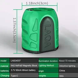 Powerful Magnetizer with Rechargeable LED Light for Magnetizing Screwdrivers and Bits
