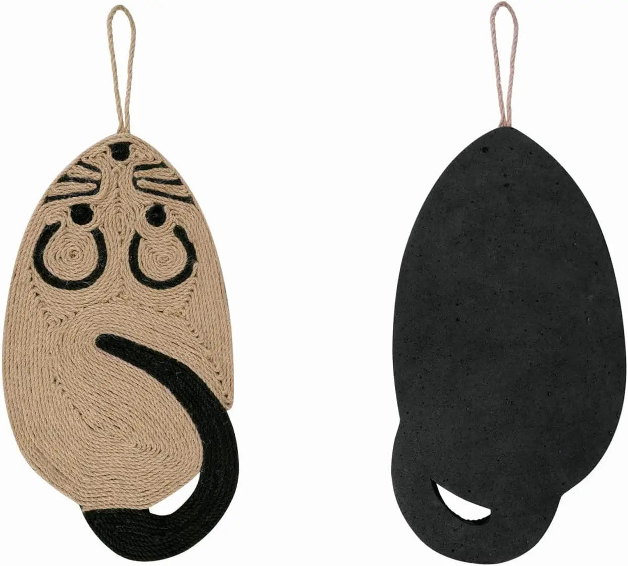 Kratzpad für Katzen, lustiges Kratzpad in Mausform, rutschfest, für Katzenboden, Kratzpad, Teppich zum Aufhängen, Kratzbrett für Katzen, Sisal-Pad