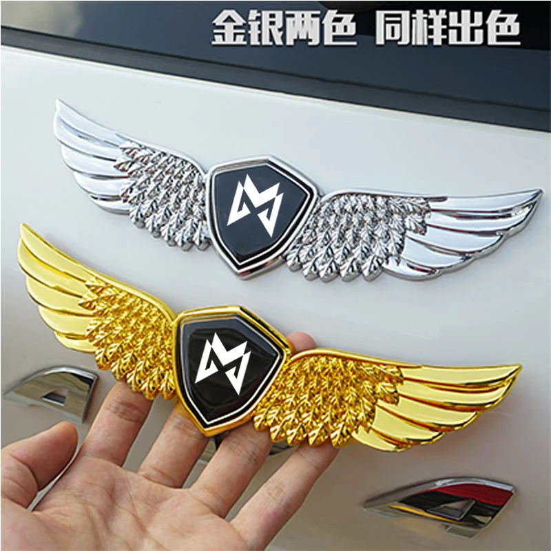 For Dongfeng M-Hero 917 M50 918 Car emblem decoration sticker appearance metal emblems sticker machine cover LOGO