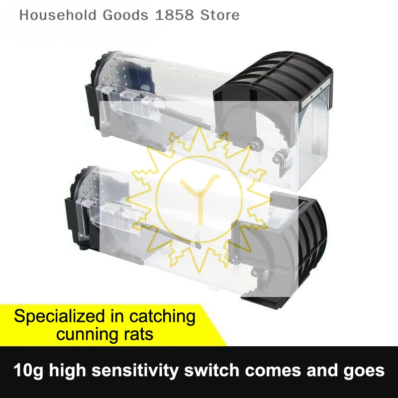 Safe & Firm Rodent Catcher; Reusable Plastic Mouse Trap; Ideal For Indoor/Outdoor Garden Use