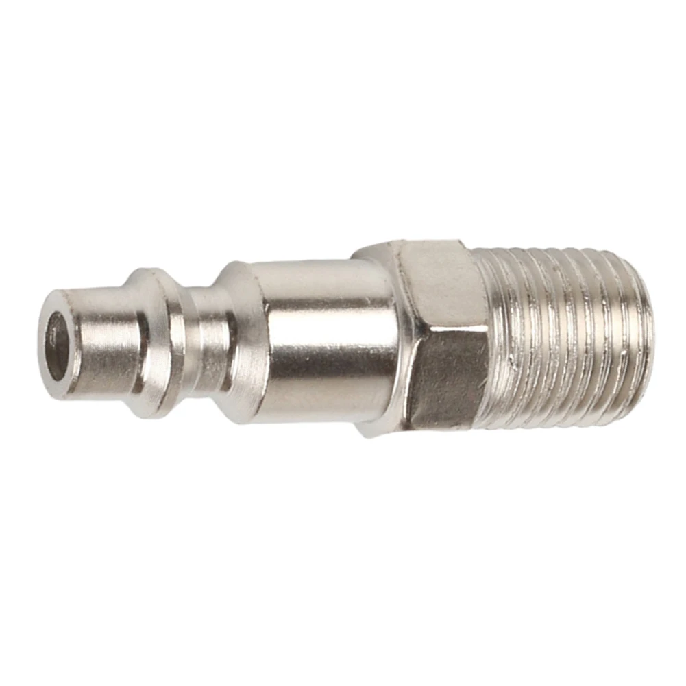 Parts Quick Adapters Grinders Quick Adapters Plug Adapter 215psi Air Hose Fittings 1/4\\\" Iron Chrome Plated