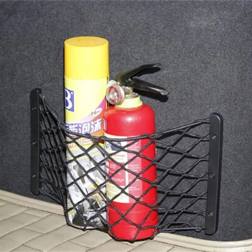 Car Trunk Side Cargo Net Elastic Storage Mesh For Fire Extinguisher Luggage