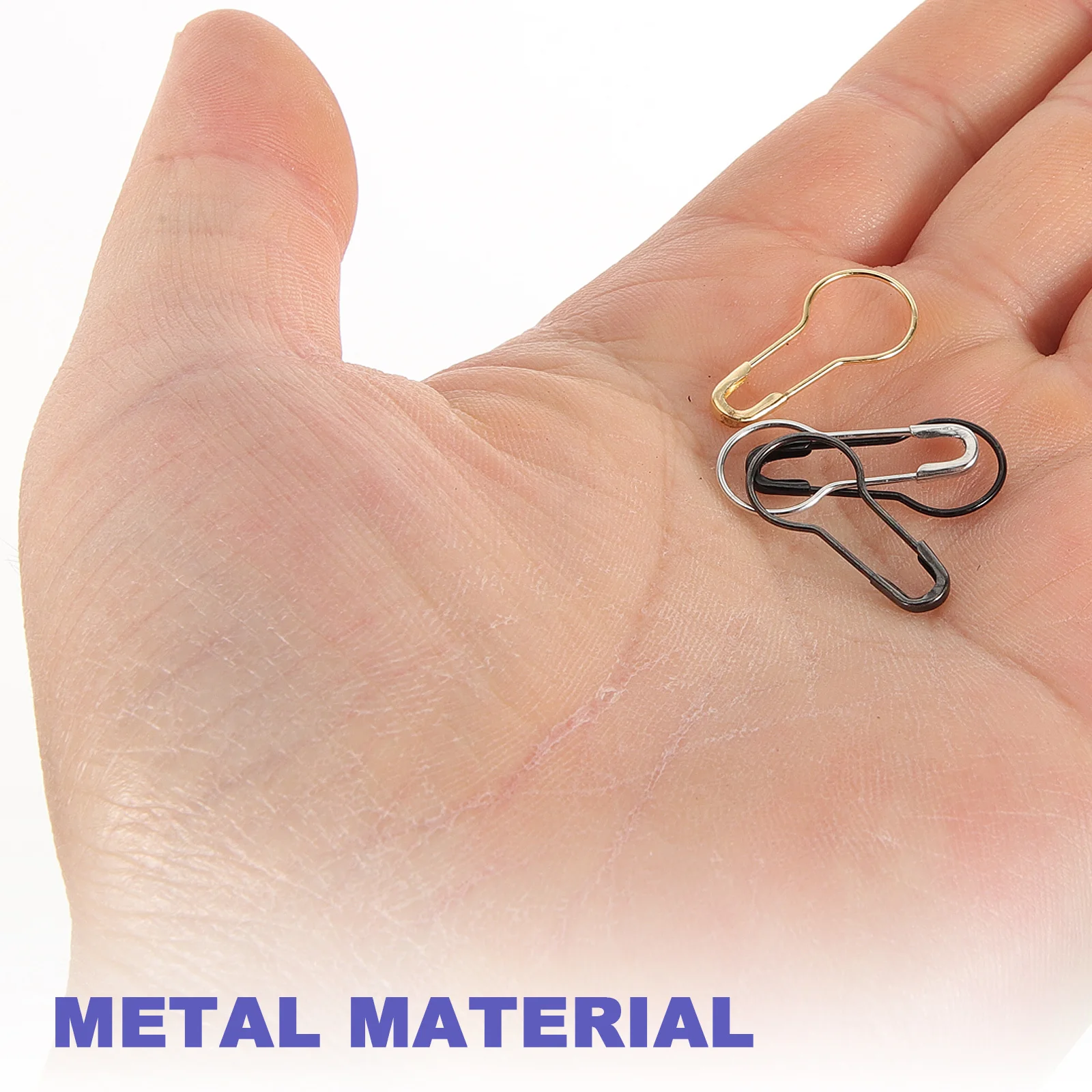 

400Pcs Metal Safety Pin Gourd Multi-Use Mini Small Brooch DIY Craft Fastener Clothes Fixing Sewing Clips Safety Pin