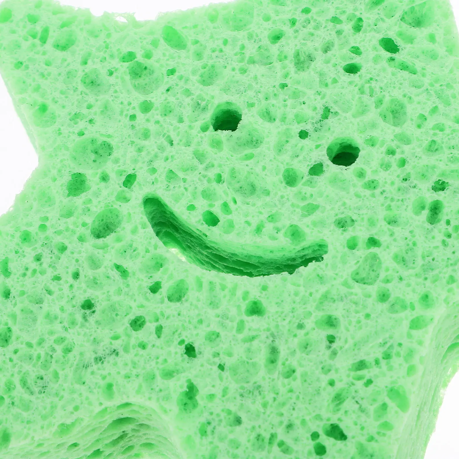 

6Pcs Bath Sponges Star Shaped Body Scrubber Soft Cleaning Sponges Comfortable Portable Shower Supplies