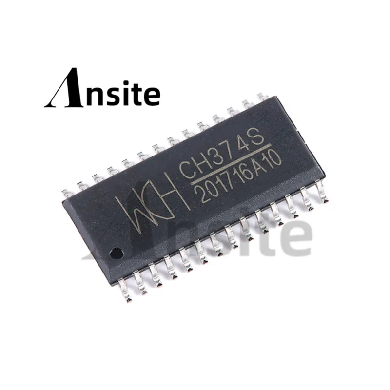 

5 штук в партии, 100% новый оригинальный чип интерфейса USB-шины CH374S SOP-28.