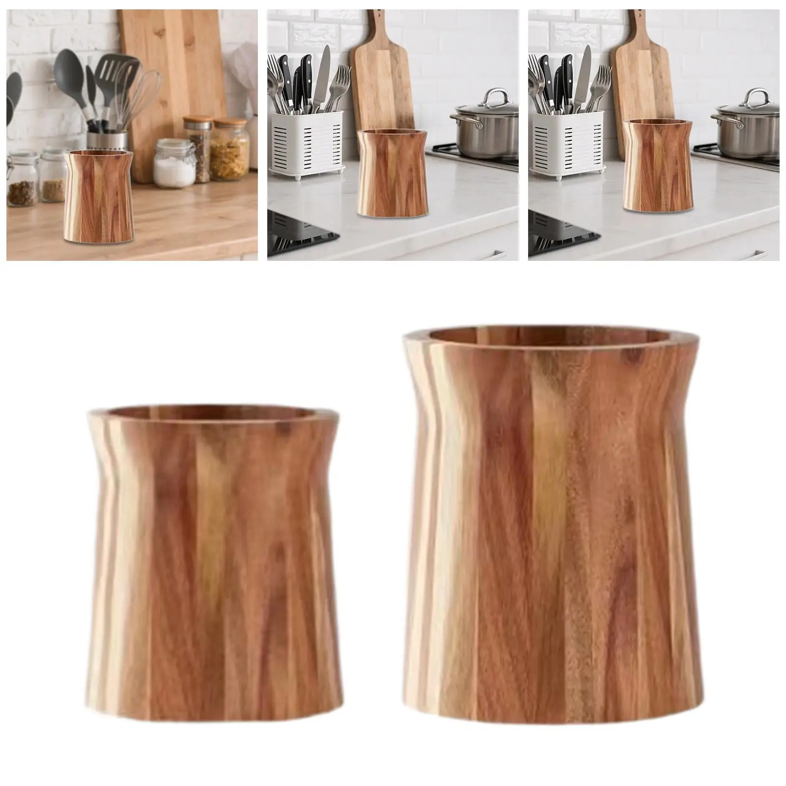 Rotating Kitchen Utensil Holder Cutlery Silverware Rack Multifunctional Beautiful Farmhouse Kitchen Decor for Offices Pens