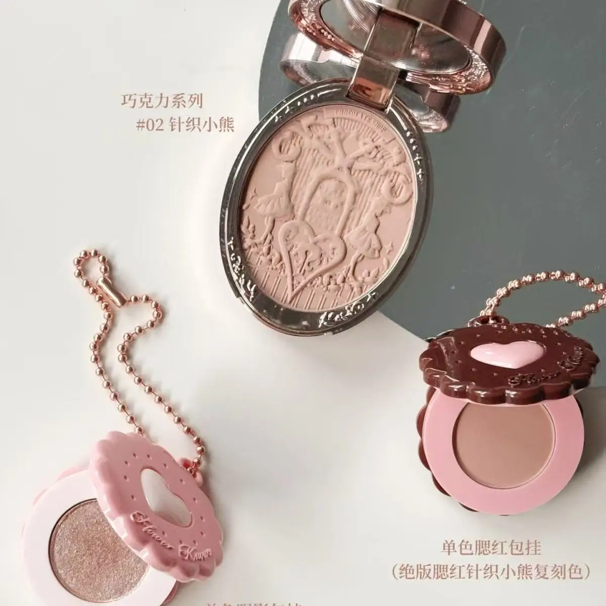 جديد زهرة تعرف الحبيب الدب أحادية اللون عينيه أحادية اللون أحمر الخدود قلادة محبوك الدب أحمر الخدود الأبيض