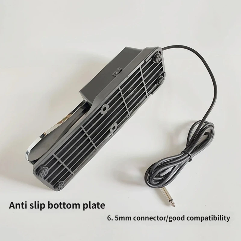 Portable Digital Piano Foot Pedal With Realistic Touch Response And Nonslip Rubber Base For Musicians