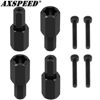 AXSPEED 4Pcs 5mm to 5mm Wheel Hex Hub Adapters for WPL C34 C24 1/16 RC Crawler Truck 1/2\