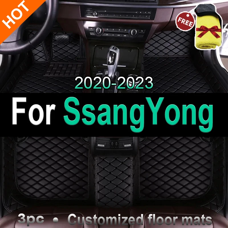 

Car Floor Mats For SsangYong Stavic Korando Kyron tivoli rexton rexton y400 Actyon Chairman car Accessories