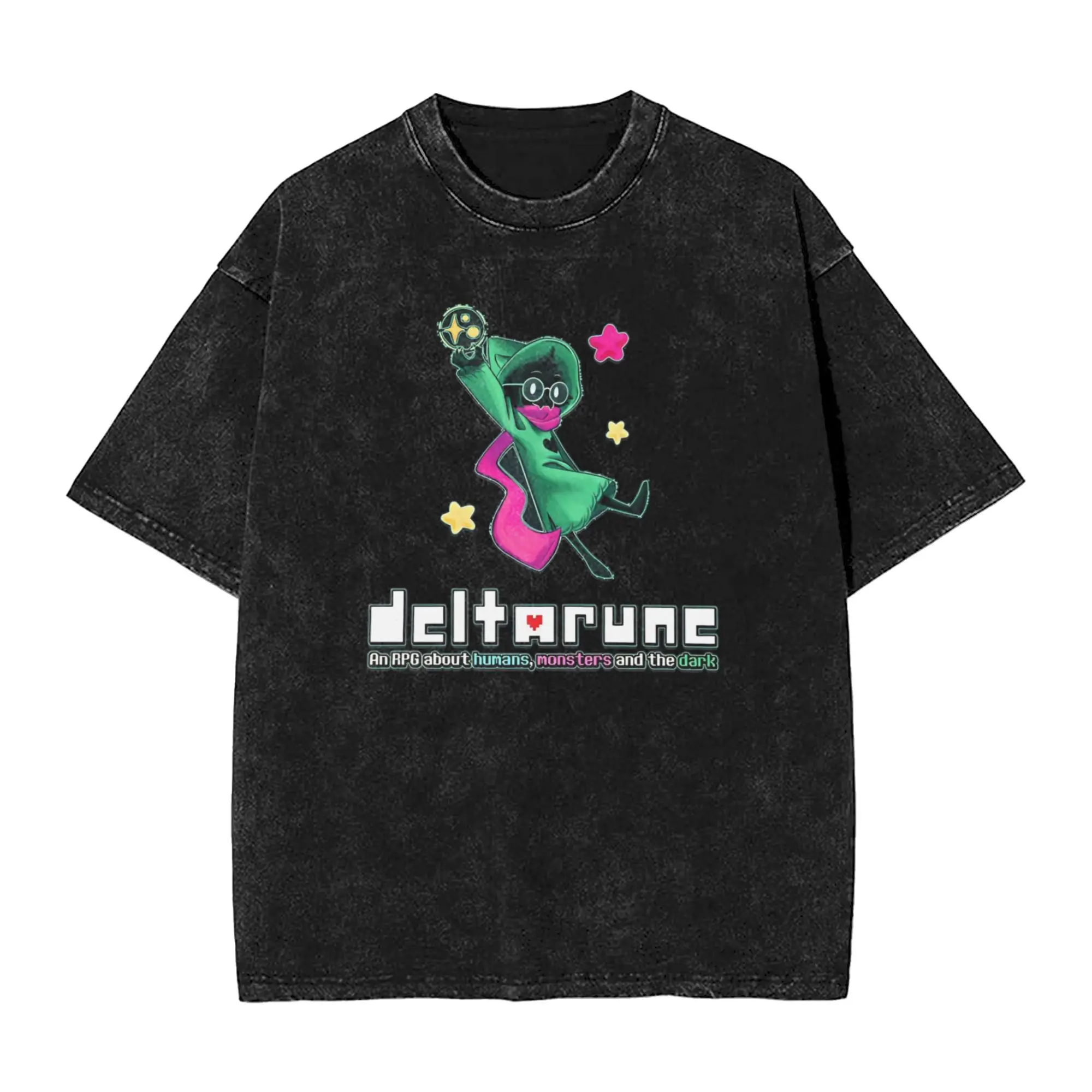 

Popular Game deltarun spamton Washed T Shirt Male Streetwear Casual T Shirts Summer O Neck Popular Tee Shirt Oversize Clothes