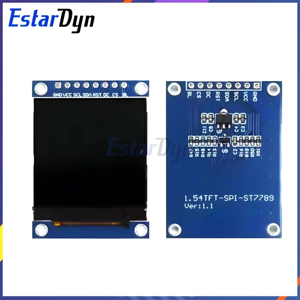 1.54 "HD IPS TFT Display 240x240 SPI ST7789 para Arduino Raspberry Pi STM32 Módulo de tela colorida