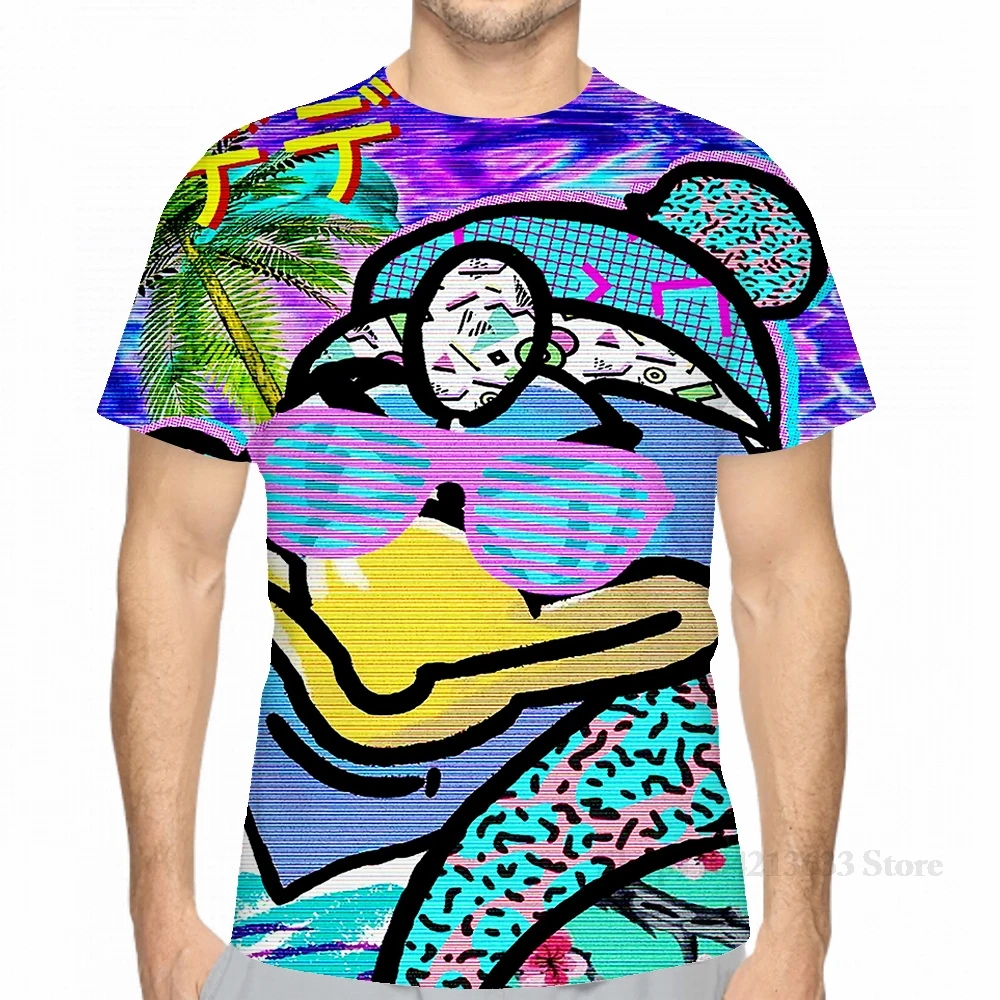 All over print King Dedede Vaporwave men T-Shirt women fashion girl t shirt boy tops tees Short Sleeve tshirts