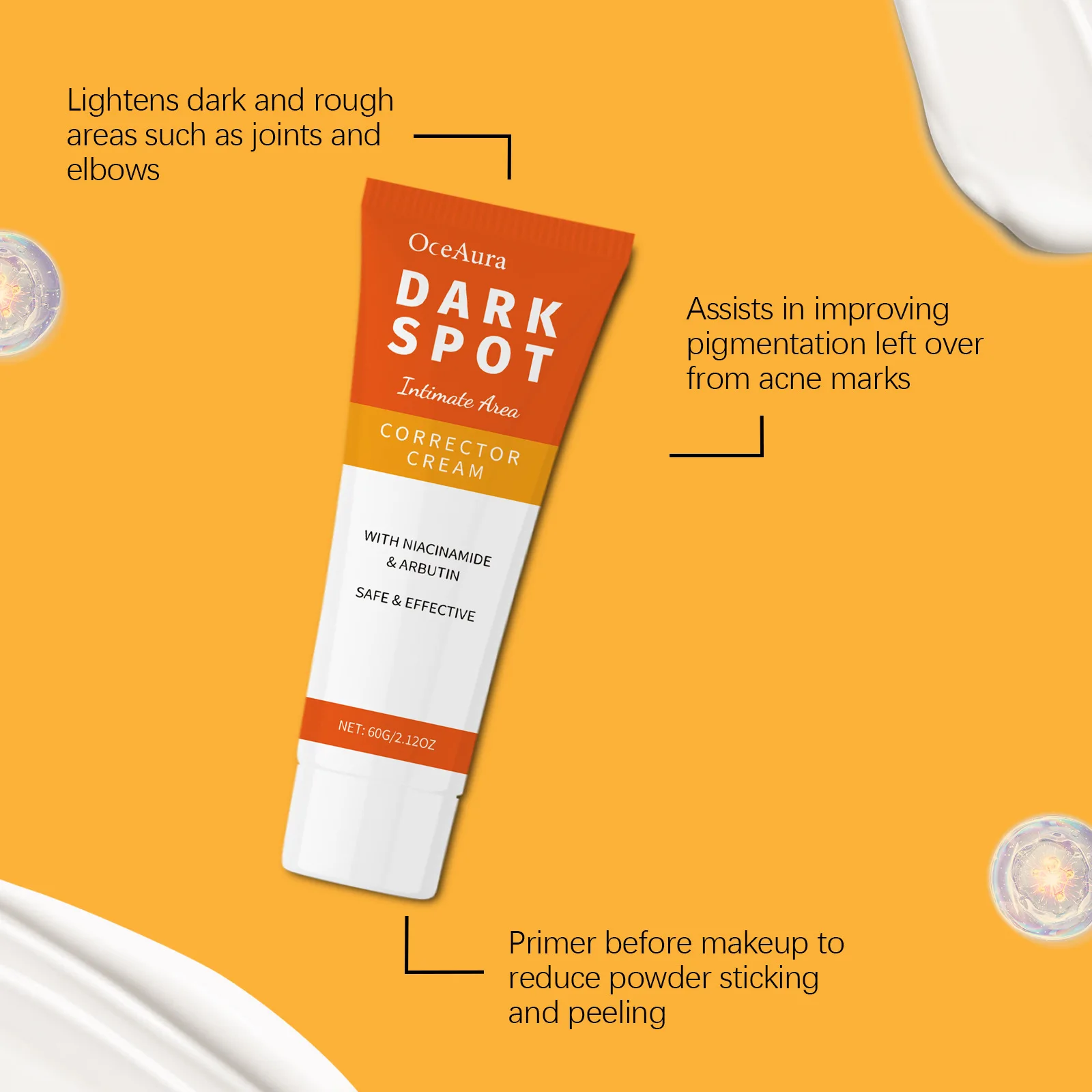 Skin Brighten Facial Cream Deep Hydration Moisturizing Cream Improve Uneven Skin Tone Anti‑Dullness Skin Care For All Skin Types