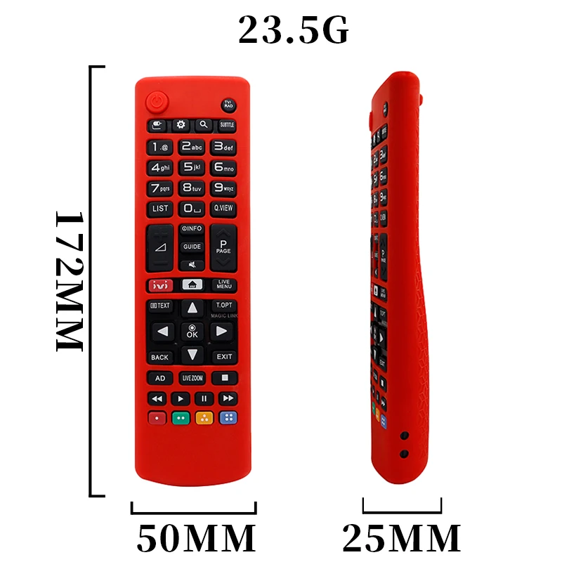 Compatible with LG AKB73715601 AKB74475401 AKB74475433 AKB73975702 Silicone Protective Case Drop-proof Remote Control Case