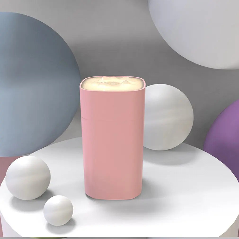 加湿器リング雰囲気小さなランタンスプレー加湿器寝室ハンドヘルドスノーマウンテンナイトライト