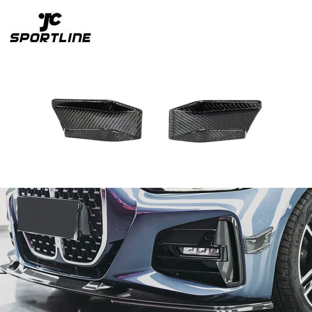 Carbon Fiber G22 Front Fins For BMW G22 G23 M440 Coupe 2-Door 2021-2023