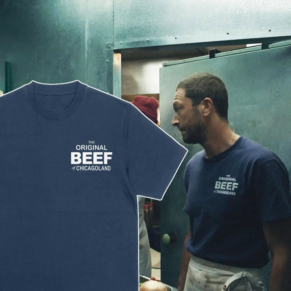 The Original Beef of Chicagoland T Shirt The Bear TV Show Front Chest Print Fans Gift Casual Cotton Short Sleeve Tee