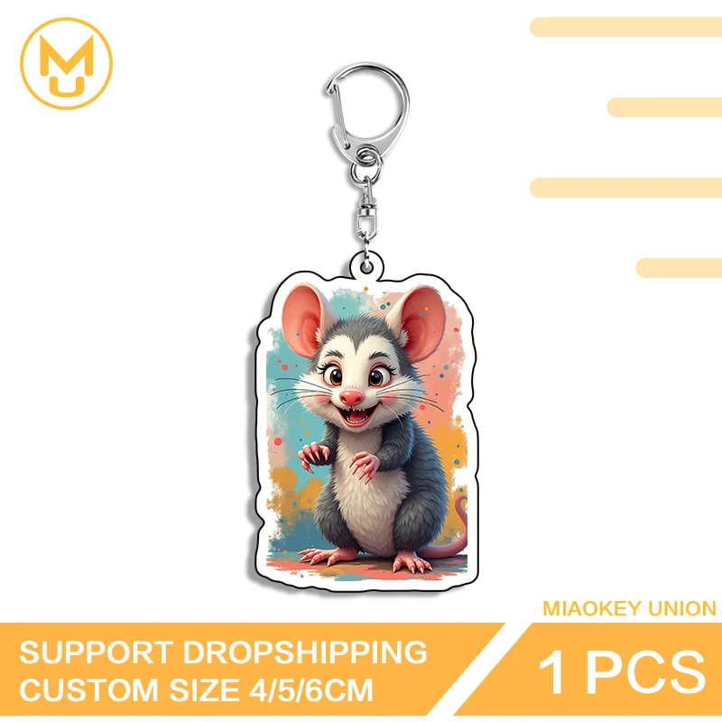 Mouse Lovely Vivid Photo Keychain Amusing Creative Pendant Keychain Exclusive Design Hot Selling Suitable For Keepsake Gift