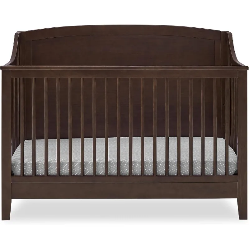 6-in-1 Convertible Crib - Greenguard Gold Certified, Walnut Espresso