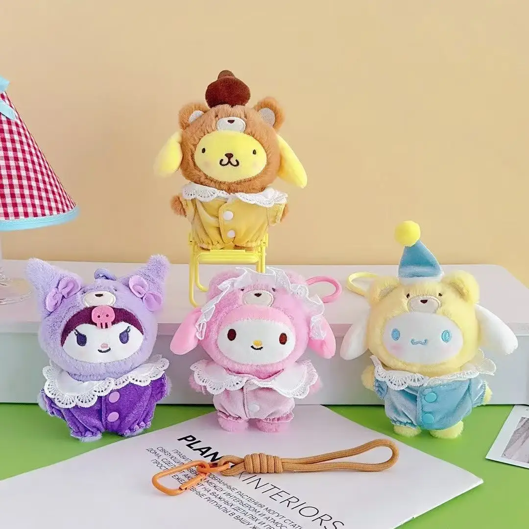 

Kuromi Plush Keychain Cute Mascot Dolls Zodiac Figurine Chinese Style Soft Cartoon Steed Doll Birthday Gift