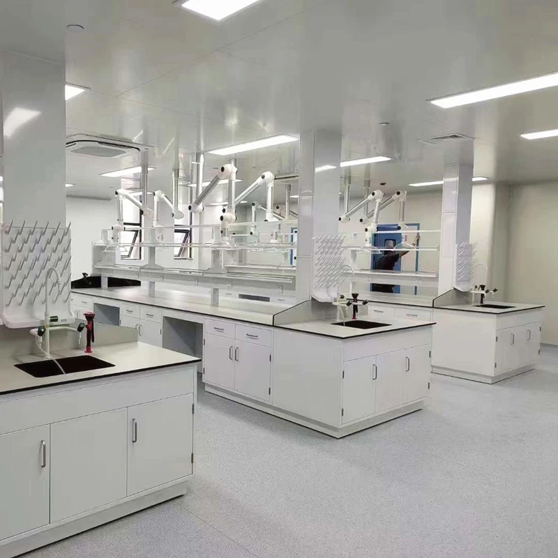 Acid And Alkali Resistant Laboratory Steel Work Bench High Quality And Water-Proof For Laboratory Area Used