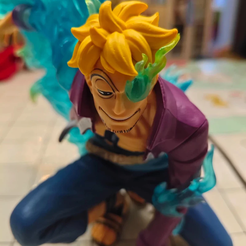 

Новая 19-сантиметровая фигурка Марко Феникса из One Piece в позе на приседении, из ПВХ, аниме-статуэтка, украшение для рабочего стола, для фанатов аниме и коллекционеров.