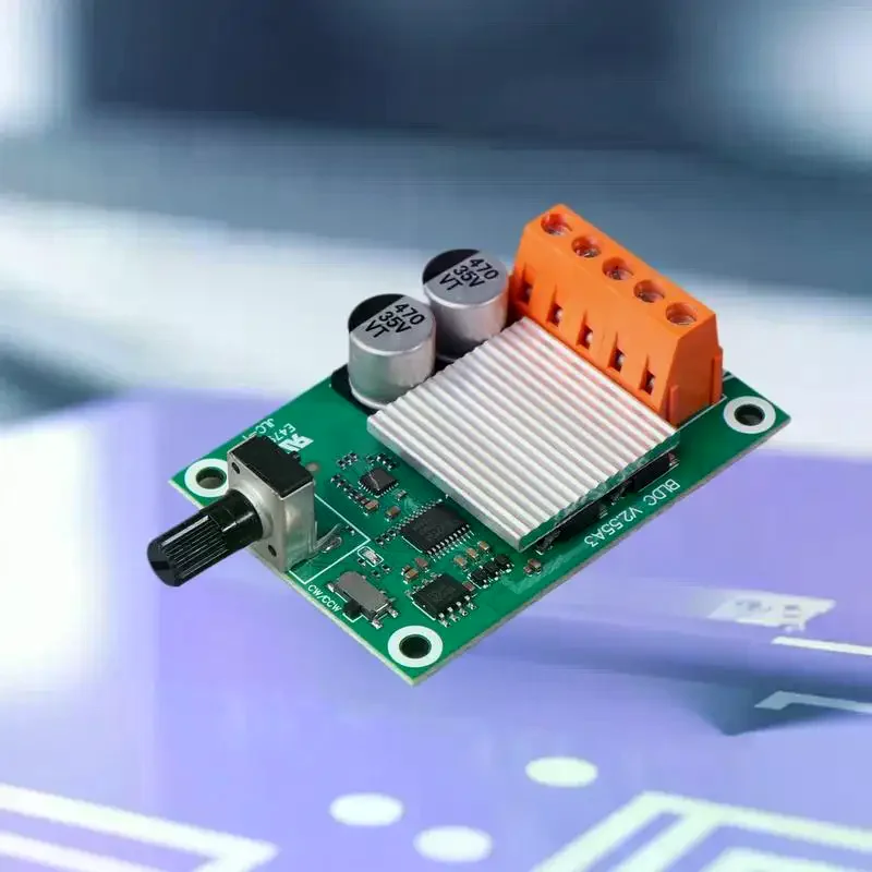 บอร์ดควบคุมมอเตอร์ไร้แปรงถ่าน 75W 200W ที่เชื่อถือได้ DC 6-24V สำหรับมอเตอร์พัดลมกำลังสูง 6V12V24V