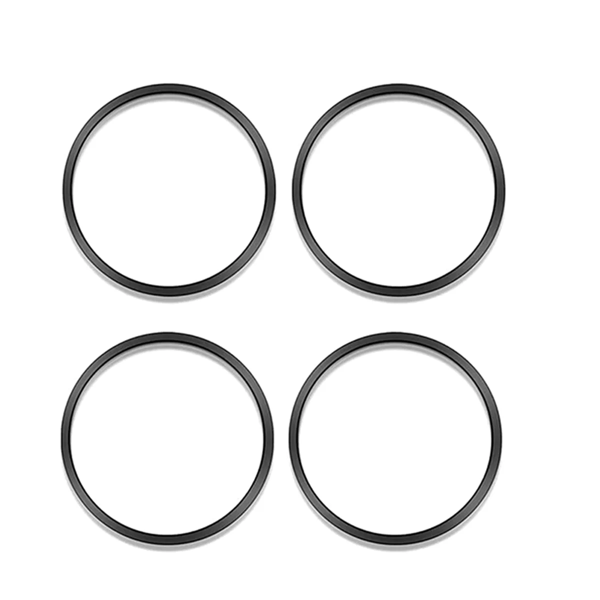 4Pcs Black Car Interior AC Vent Outer Surrounding Circle Ring Trims for Toyota Tacoma 2016-2023