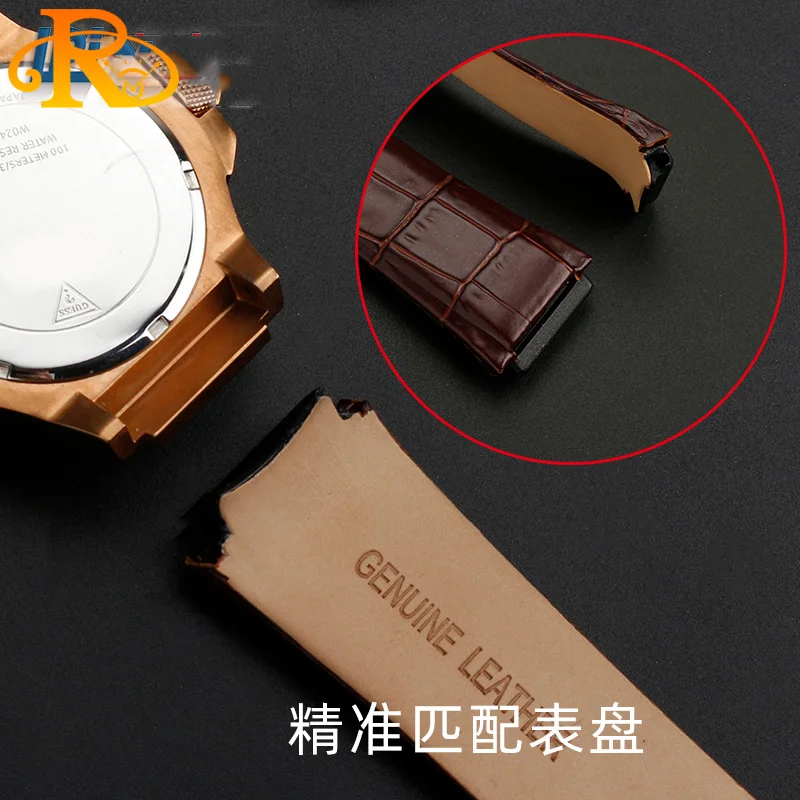 Genuine Lea/ther Watchband 22mm watch bracelet  For Gu-ess W0247G3 W0040G7/0040G3 watches band brand Fashion Strap