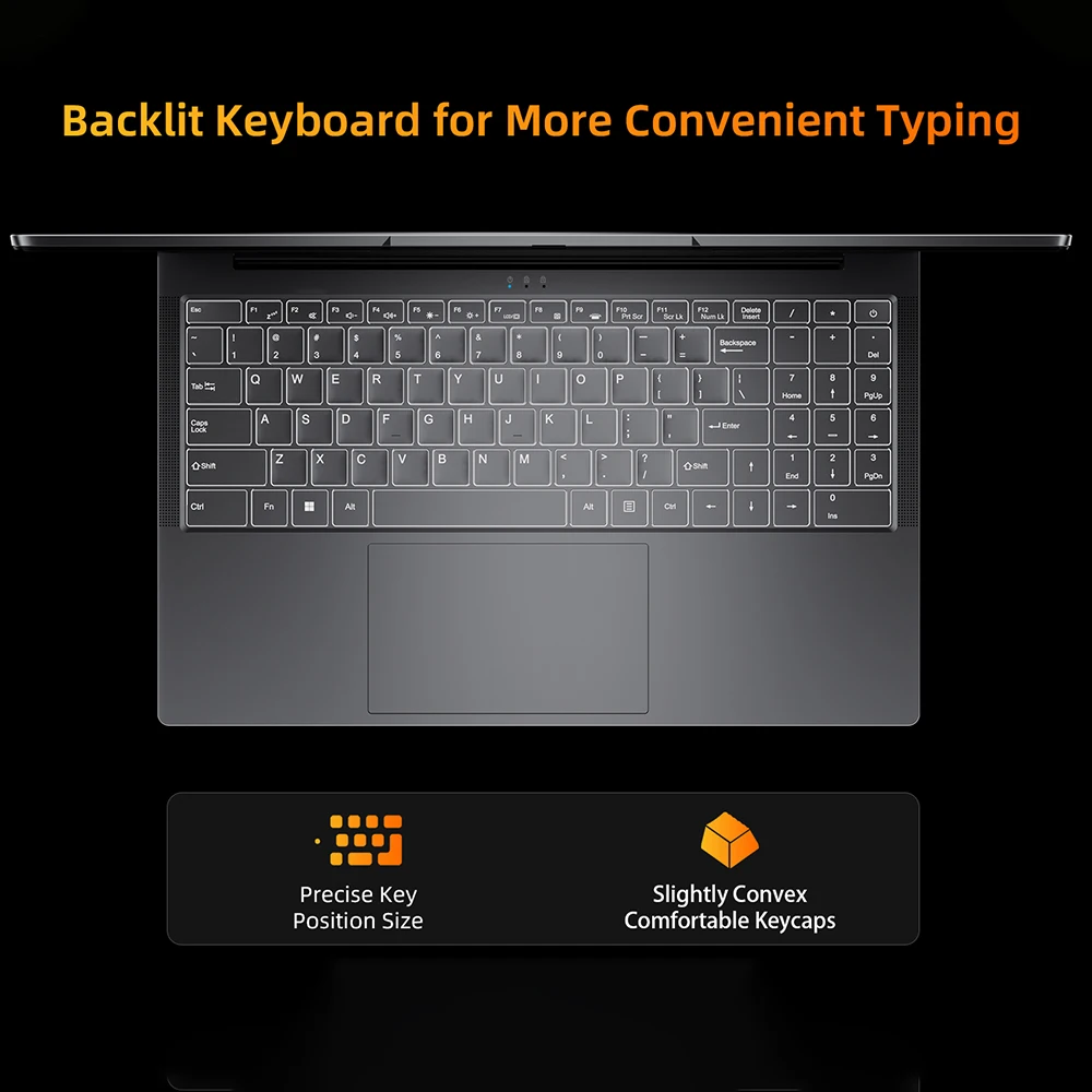 كمبيوتر محمول للألعاب BMAX X17 Pro2025 AMD Ryzen 7 7730U32GB ذاكرة 1 تيرابايت SSD 15.6 بوصة Ultrabook Bluetooth 5.4 Windows 11 Pro
