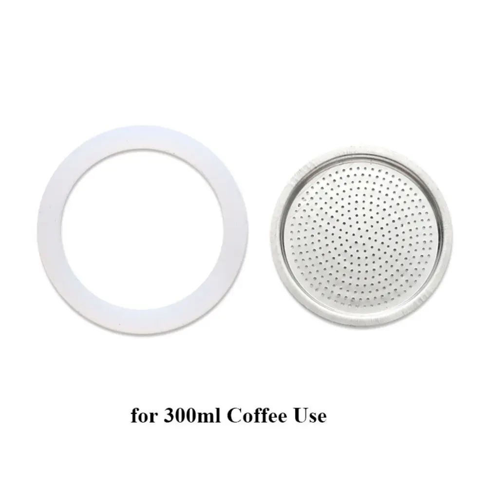 Aço Inoxidável Silicone Seal Ring, café Filtros Acessório, Alta Qualidade, 4 Estilos