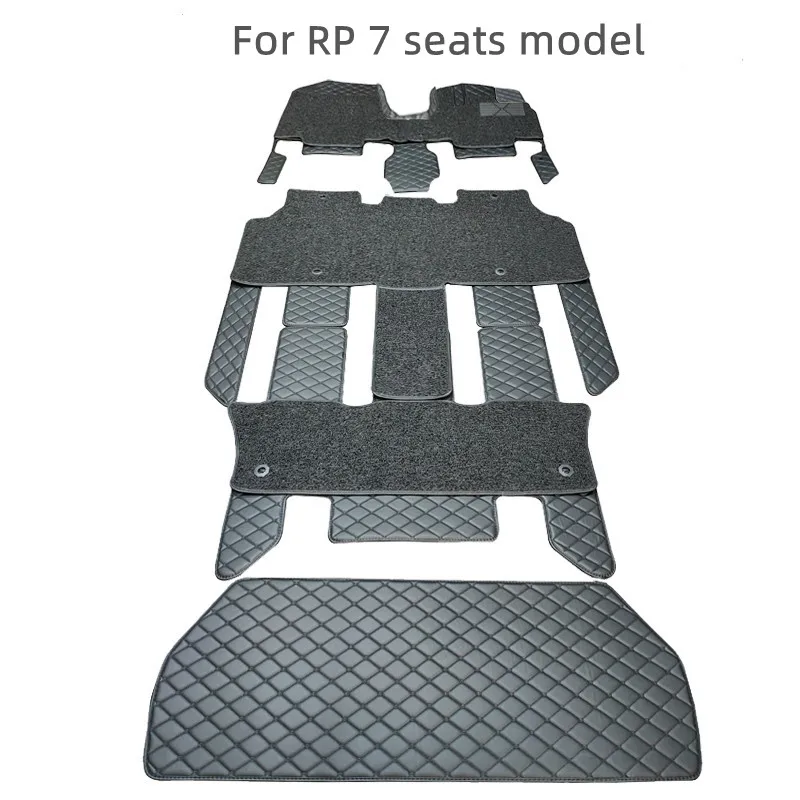 Custom full set car floor mats for Right Drive Honda Step WGN Stepwgn 2026-2016 7 8 seats Top quality Rugs double layers carpets