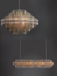Industrial Style Creative Living Room Chandelier, Postmodern Restaurant Lighting Fixtures, Bedroom Art Decoration Chandelier