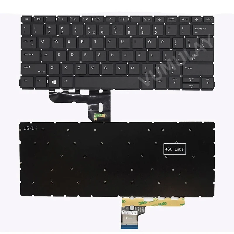 US/UK Backlit Keyboard for HP ProBook 630 G8 430 G8 435 G7 435 G8 M03445-B31 L93087-B31 SN9192BL