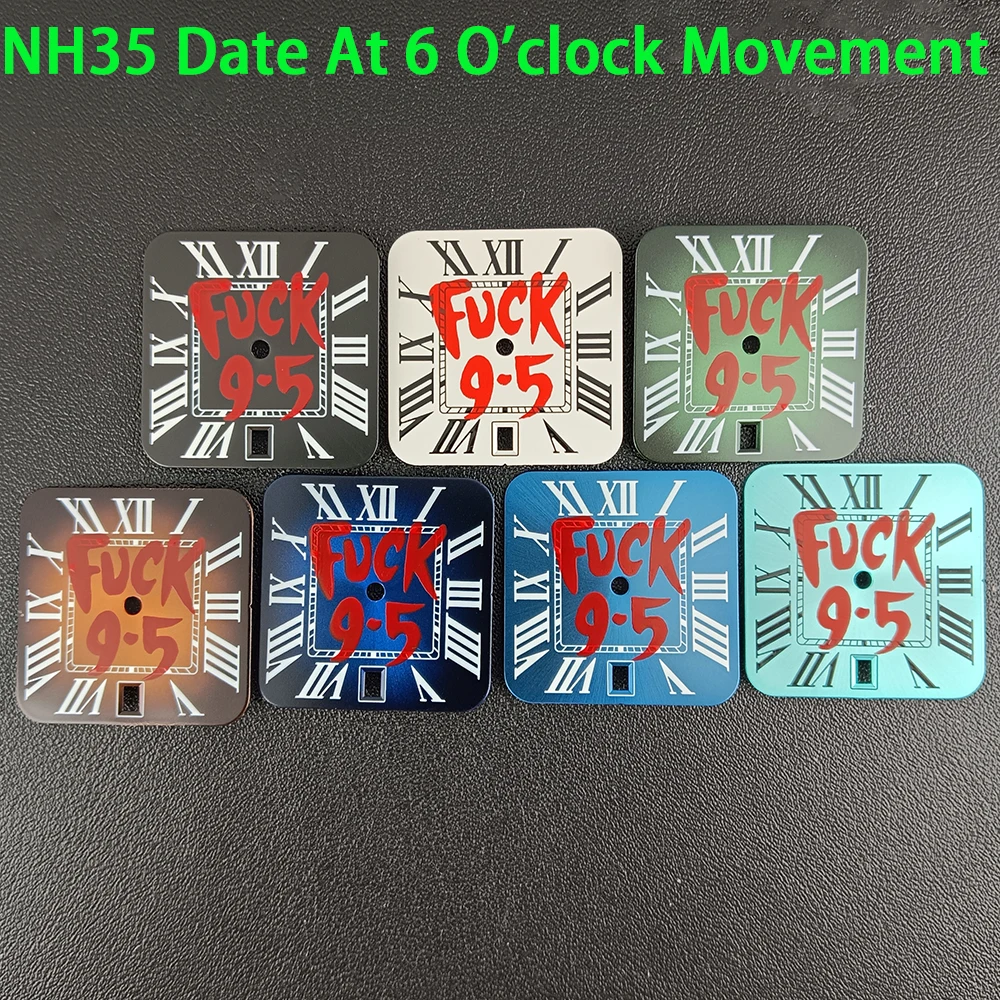 

NH35 dial square dial Roman dial watch dial men's watch suitable for NH35 movement watch accessories