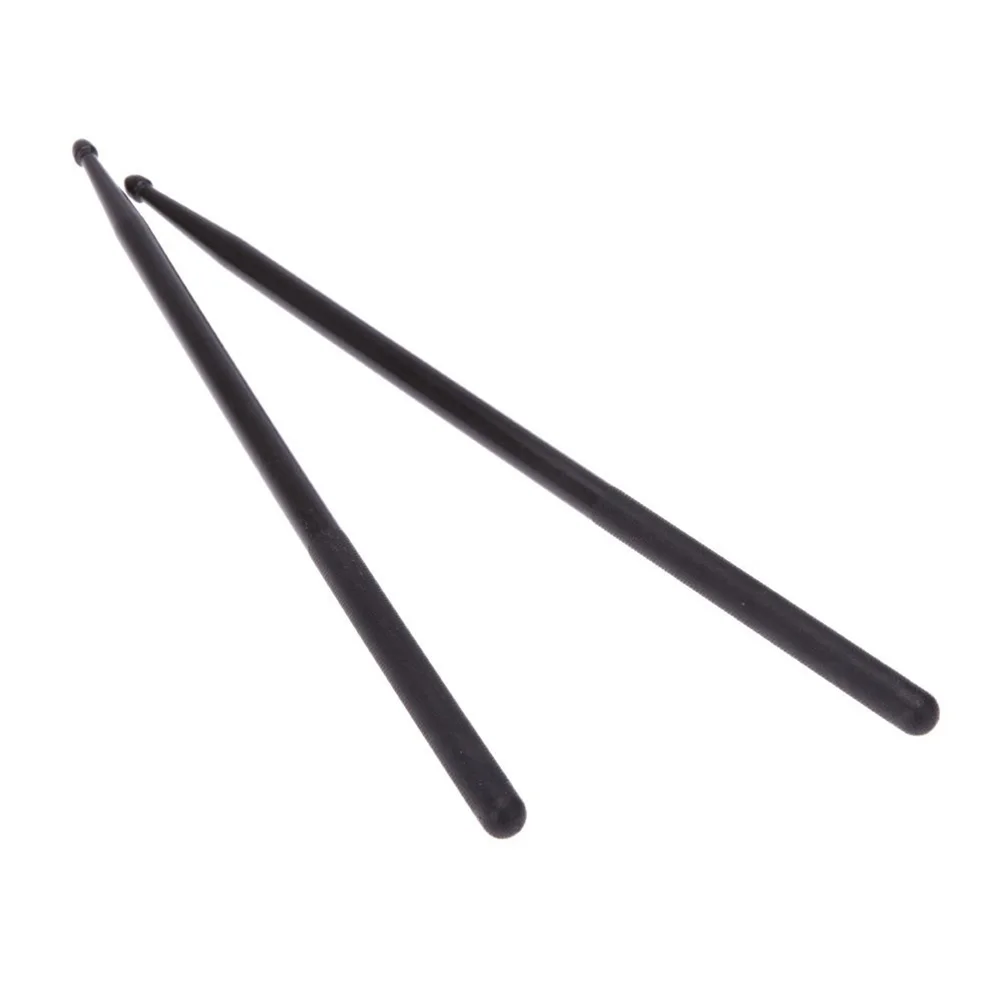 

1 Pair Nylon Drumsticks Lightweight Durable Professional Black Simple Design Fits All Drums Great Gift For Drummers