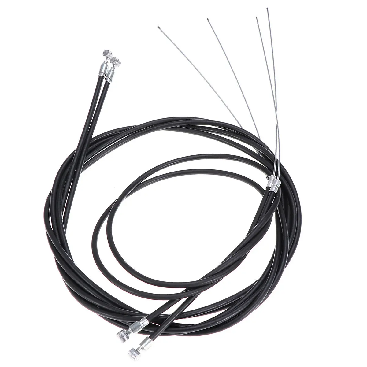4pcs Bike Derailleur Brake Cable Kit – Universal Rear Shifting Wires, Aluminum Alloy, Waterproof & Anti-Corrosion