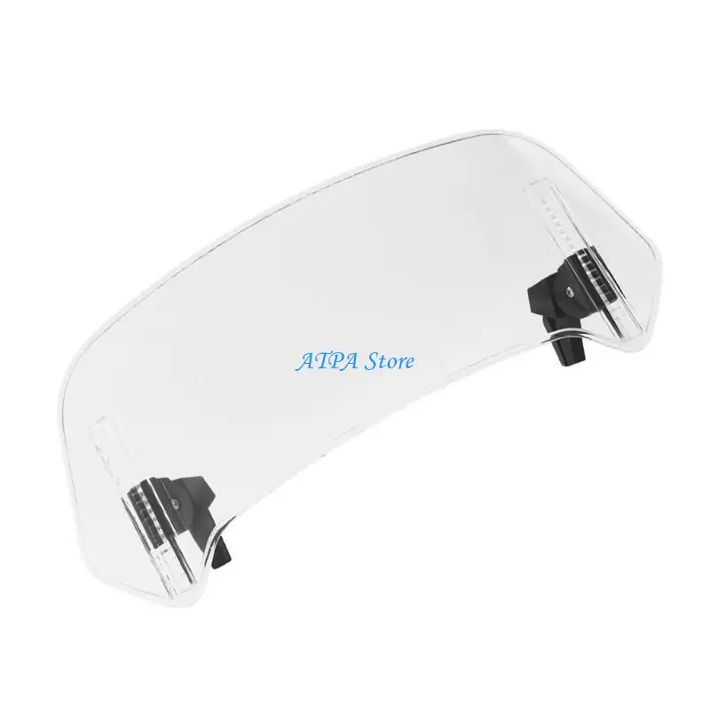 

U13C Windshield Extension with Adjustable Spoiler Easy Installs Motorcycle Windshield