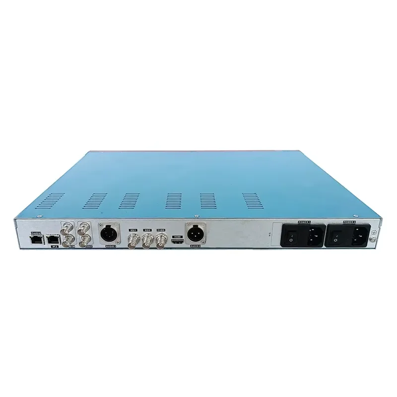 Digital TV station 1 channel high definition MI SDI decoder IP ASI UDP video H265 H264 MPEG4 decoder, dual power supply,