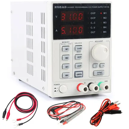 

KA3005P -30V,5A DC Linear Power Supply Programmable Precision Adjustable Digital Regulated Lab Grade