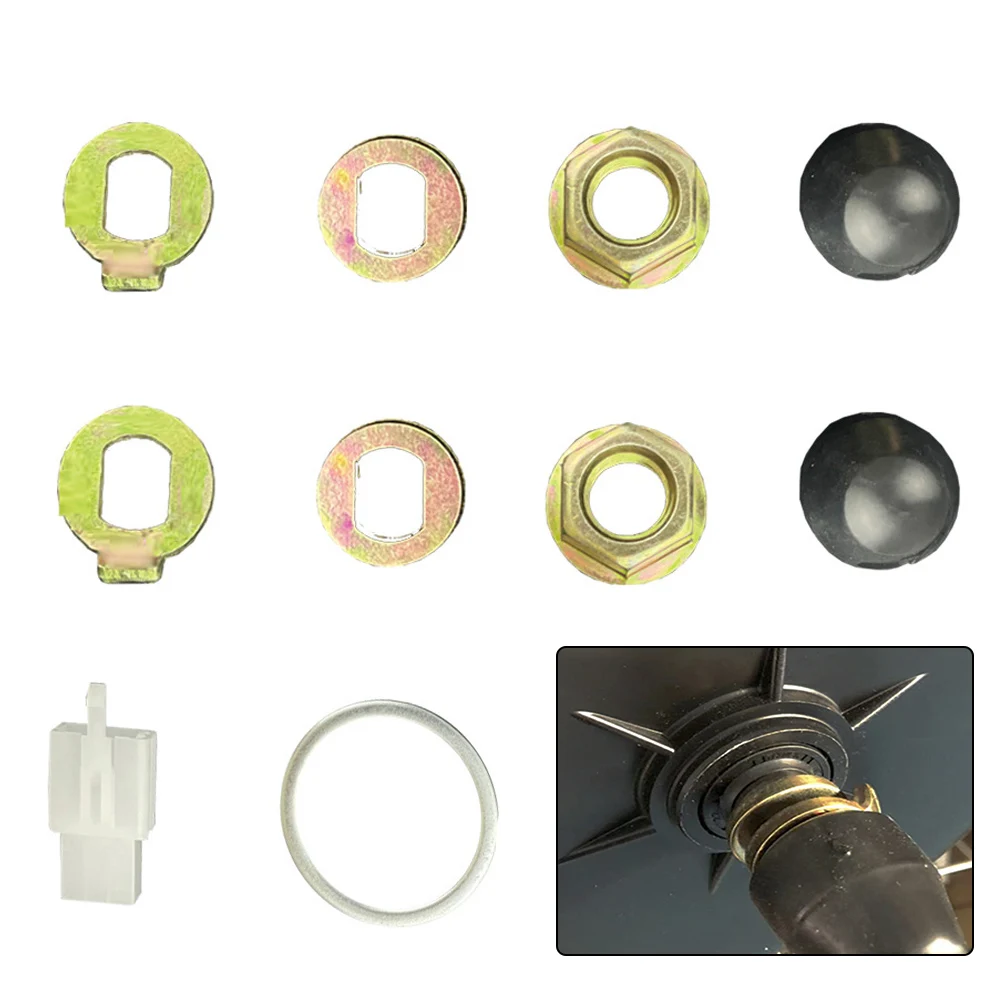 AliExpress TOOPRE Must Have Replacement Lock Nut and Washer Set for 14mm Axle Ebike Motor 2 Nuts 2 Lock Washers 2 Washers 2 Rubber Nut Covers