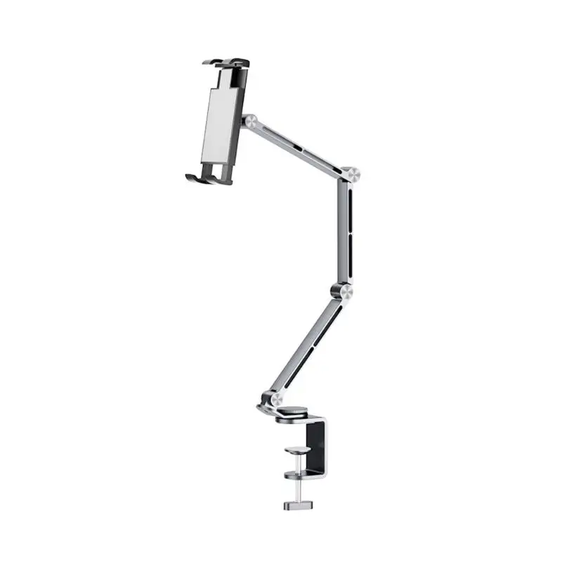 

R53C Flexible Tablets Desktop Phone Holder Stand With Ball Joint Swivels And Folding Arms For Optimal Viewing Comfort