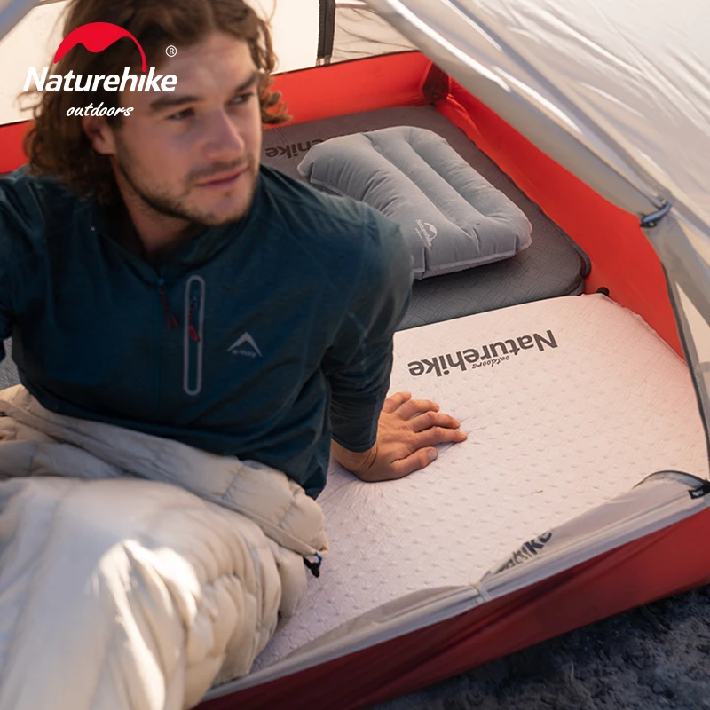 Naturehike Air Matras Zelfopblaasbare Camping Matten Draagbare Ultralight Spons Matras Dikke Auto Opblaasbare Slapen Pad