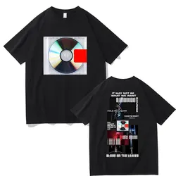 Rapper Kanye West Yeezus It May Not Be What We Want Album Cover T-shirt Men's Hip Hop Vintage T Shirt Male Oversized Streetwear